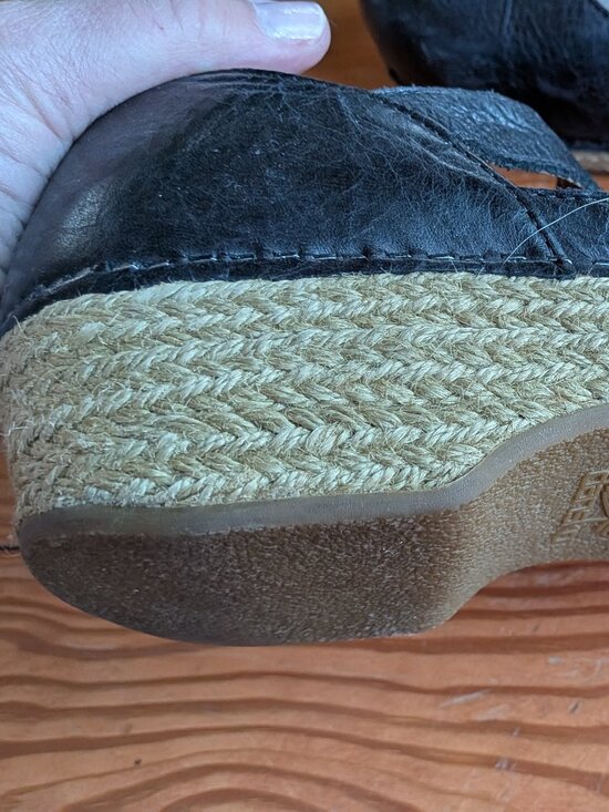 Dansko Black Leather Mary Jane Clogs- Size 40 (US 9.5-10) - Picture 4 of 5